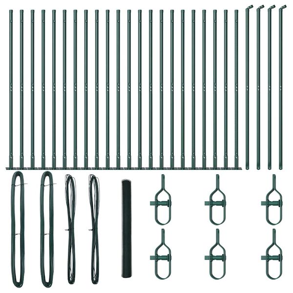 vidaXL Hegnsp&aelig;l Gr&oslash;n 50 x 1,4 m (25 mm mesh) St&aring;l og PVC