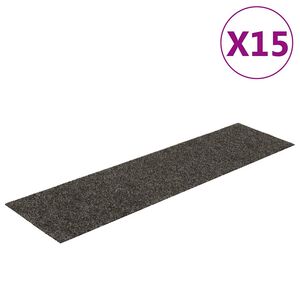 vidaXL trappem&aring;tter selvkl&aelig;bende 15 stk. 76x20 cm antracit rektangul&aelig;re