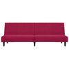 vidaXL 2-personers sovesofa fl&oslash;jl vinr&oslash;d