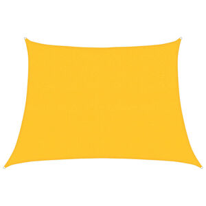 vidaXL solsejl 4/5x3 m 160 g/m&sup2; trapezformet HDPE gul
