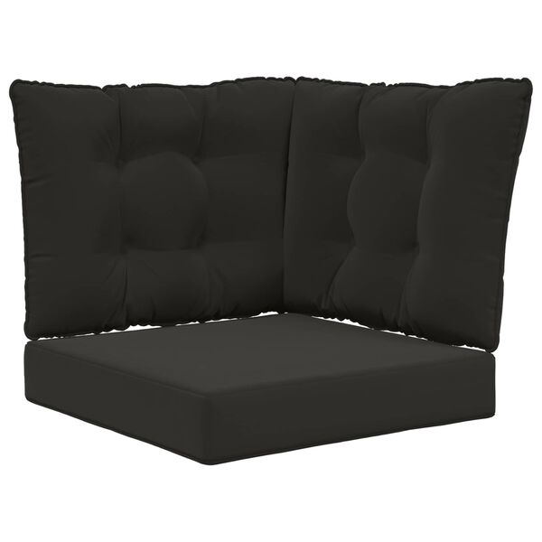 vidaXL Udend&oslash;rs Sofa Pude 3 pcs Sort Polyester