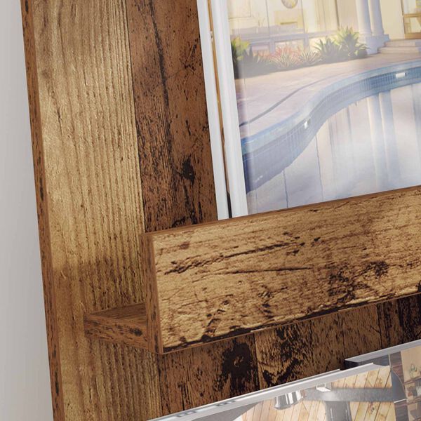 vidaXL Magasin Rack Gammelt tr&aelig; 43 x 11 x 102 cm Konstrueret tr&aelig;