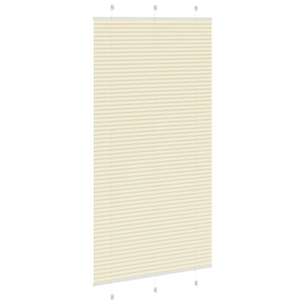 vidaXL Pliss&eacute;gardin fl&oslash;de 110x200 cm Stofbredde 109,4 cm Polyester