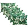 vidaXL Pudebetr&aelig;k 6 pcs HEERLEN Bladm&oslash;nster 50 x 75 cm Polyester