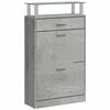 vidaXL skoskab 63x24x104 cm konstrueret tr&aelig; betongr&aring;