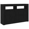 vidaXL Sideboard Sort eg 116 x 30 x 75 cm Konstrueret tr&aelig;