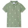 Poloshirt til b&oslash;rn str. 116 khakifarvet
