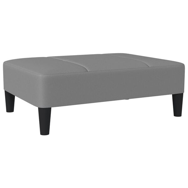 vidaXL fodskammel 78x56x32 cm kunstl&aelig;der gr&aring;