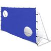 vidaXL fodboldm&aring;l med sigtem&aring;l 240x92x150 cm st&aring;l
