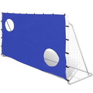 vidaXL fodboldm&aring;l med sigtem&aring;l 240x92x150 cm st&aring;l