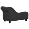 vidaXL hundesofa med pude 83x44x44 cm plys sort