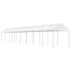 vidaXL pavillon med tag 17,84x2,28x2,69 m polyethylen hvid