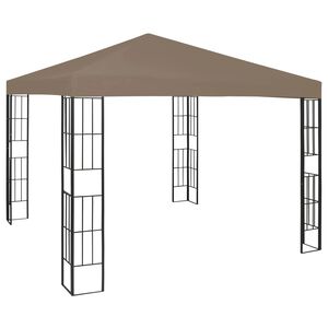 vidaXL pavillon 3x3 m gr&aring;brun