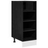 vidaXL K&oslash;kken base kabinet Sort eg 30 x 44,5 x 81,5 cm Konstrueret tr&aelig;