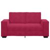vidaXL 2-personers sofa 160x78x84 cm fl&oslash;jl vinr&oslash;d