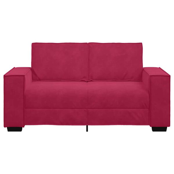 vidaXL 2-personers sofa 160x78x84 cm fl&oslash;jl vinr&oslash;d