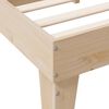 vidaXL seng med reol uden madras 75x190 cm massivt fyrretr&aelig;