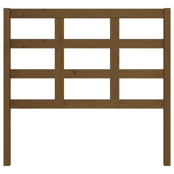 vidaXL sengeg&aelig;rde 105,5x4x100 cm massivt fyrretr&aelig; gyldenbrun