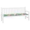 vidaXL B&aelig;nk Pude Blomstret Flerfarvet 150 x 50 x 3 cm Oxford stof