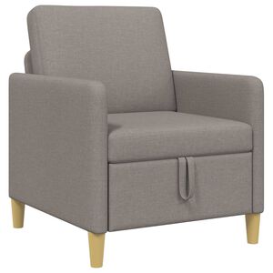 vidaXL Sofa med opbevaring Gr&aring;brun 72 x 78 x 87 cm Polyester
