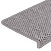 vidaXL selvkl&aelig;bende trappem&aring;tter 30 stk. 65x21x4 cm sisal-look s&oslash;lv