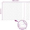 vidaXL Hexagon Hegn Grøn 0,8 x 100 m PVC