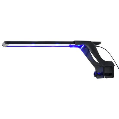 vidaXL LED-lampe til akvarium med klemme 35-55 cm blå og hvid