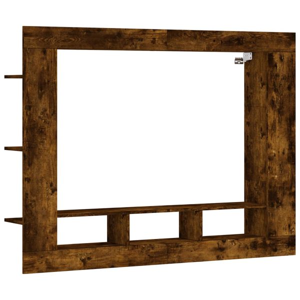 vidaXL tv-m&oslash;bel 152x22x113 cm konstrueret tr&aelig; r&oslash;get sonoma-eg