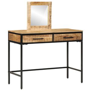 vidaXL Kl&aelig;deskab med skuffe Brun 100 x 40 x 120 cm Massivt mangotr&aelig;