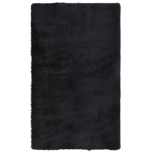 vidaXL shaggy t&aelig;ppe med h&oslash;j luv &ldquo;NAVARRA&rdquo; sort 60x100 cm polyester