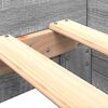 vidaXL sengeramme 100x200 cm konstrueret tr&aelig; gr&aring; sonoma-eg