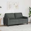 vidaXL 2-personers sofa 140 cm stof m&oslash;rkegr&aring;