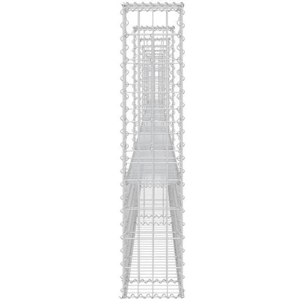 vidaXL gabionkurv med 8 stolper 860x20x100 cm U-facon jern