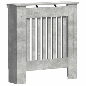 vidaXL Radiatorcover Beton Grå 78 x 19 x 81,5 cm Konstrueret træ