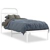 vidaXL sengeramme uden madras med hovedg&aelig;rde 75x190 cm hvid