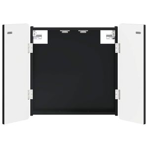 vidaXL Dartboard Skab ZWOLLE Sort 52,5 x 10,5 x 57,5 cm