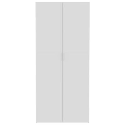 vidaXL skab 80 x 35,5 x 180 cm spånplade hvid sonoma-egetræsfarve