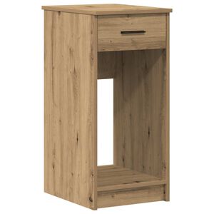 vidaXL computert&aring;rnstativ med skuffe 35x45x77 cm egetr&aelig;sfarvet