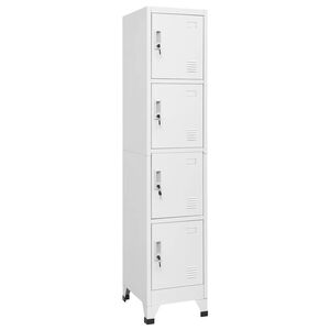 vidaXL lockerskab med fire rum 38x45x180 cm