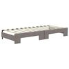 vidaXL daybed med udtræk 80x200 cm stof gråbrun