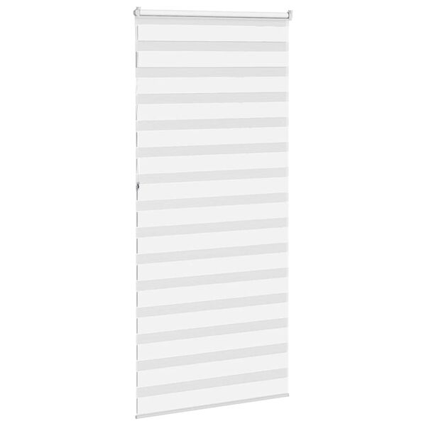 vidaXL zebragardin hvid 105x230 cm stofbredde 100,9 cm polyester