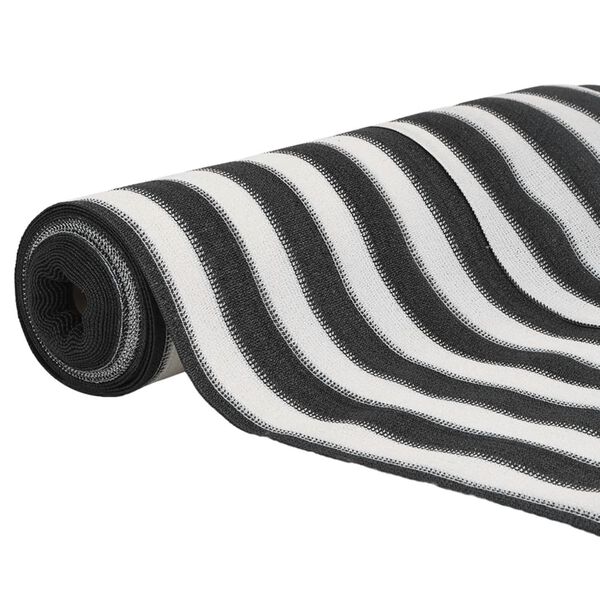 vidaXL afsk&aelig;rmning 1,8x25 m 195 g/m&sup2; HDPE antracitgr&aring; og hvid