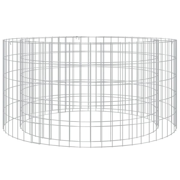 vidaXL gabion-b&aring;lkurv &Oslash; 100 cm galvaniseret jern