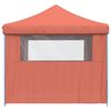 vidaXL Party Tent Terrakotta 292 x 292 x 315 cm Oxford stof
