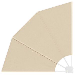 vidaXL Balkon Afskærmning Beige 115 x 115 cm Polyester