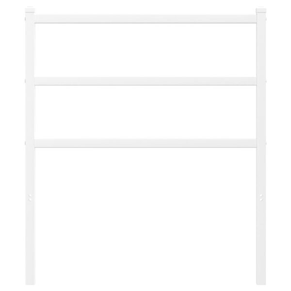 vidaXL udskiftningsgavl 75 cm metal hvid