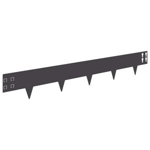 vidaXL Pl&aelig;nekant 50 pcs 100 x 15 cm St&aring;l Sort