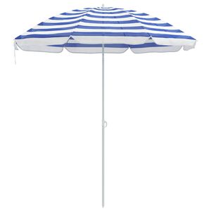 vidaXL Havesol 170T polyester Bl&aring; og Hvid