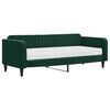 vidaXL daybed med madras 90x200 cm velour m&oslash;rkegr&oslash;n