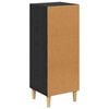 vidaXL Sideboard Sort eg 34,5 x 32,5 x 90 cm Konstrueret træ